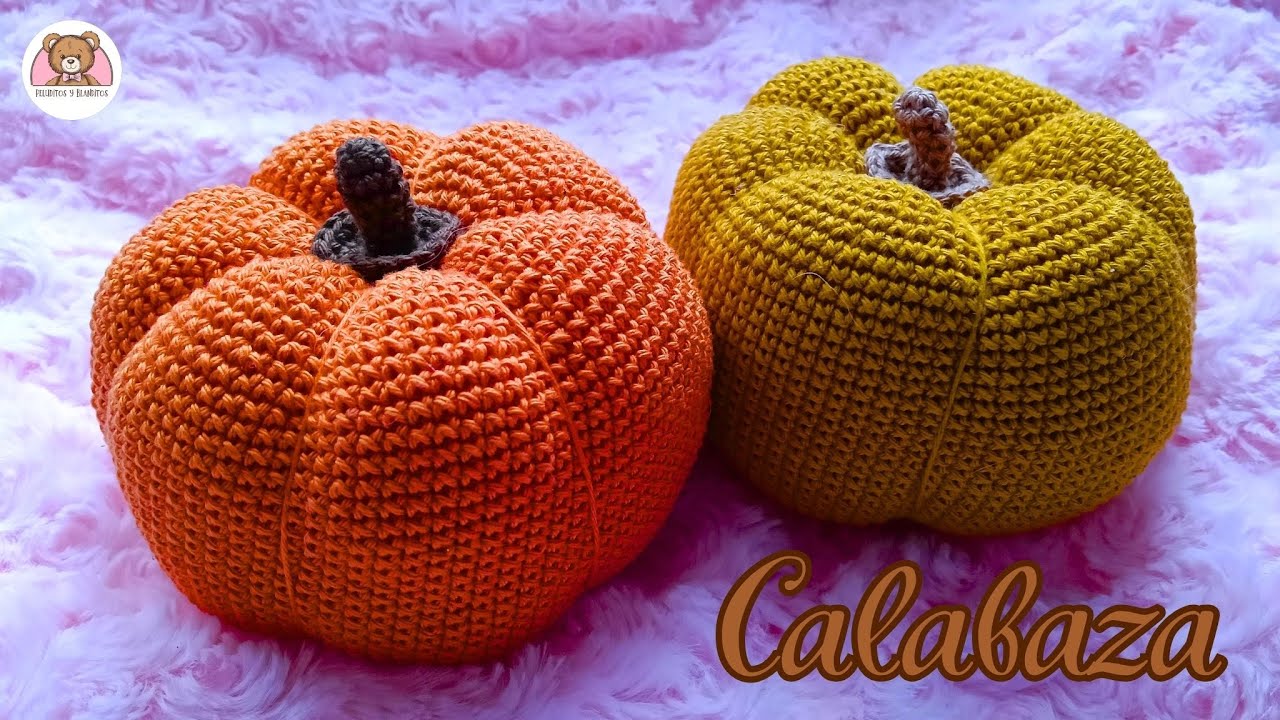 Calabaza amigurumi - Frutas y verduras a crochet - Peluditos y Blanditos
