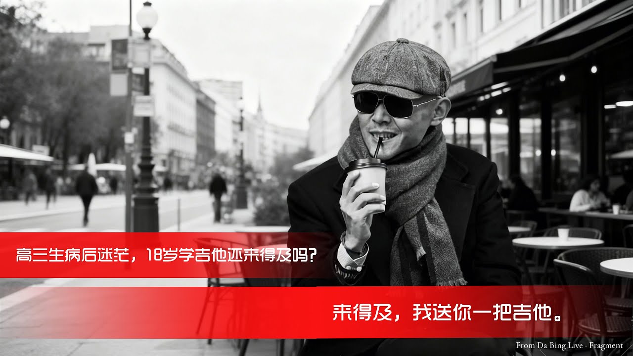 高三生病后迷茫，18岁学吉他还来得及吗？大冰：来得及，我送你一把吉他。