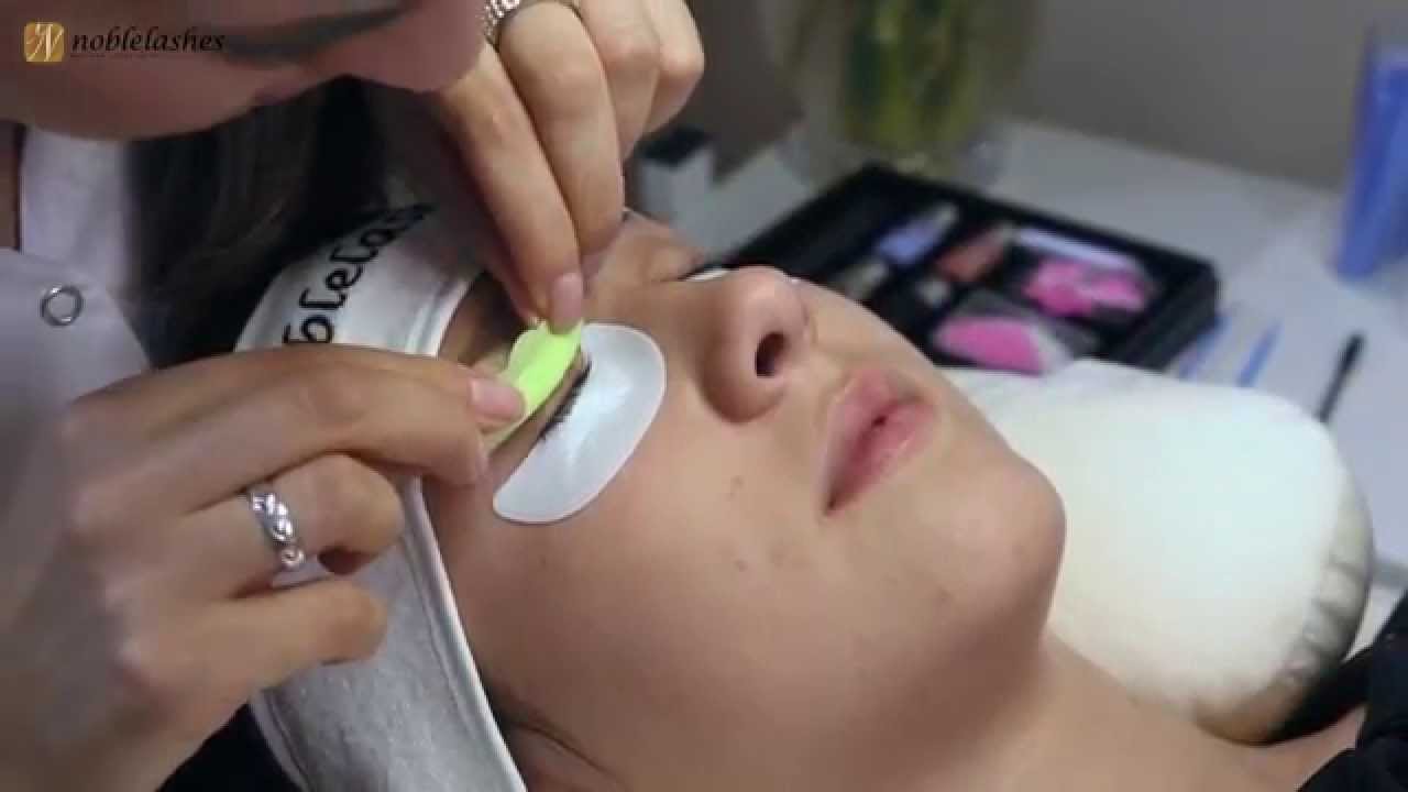 Step by Step Noble Lashes Lash Lift Treatment Fall in The Volume