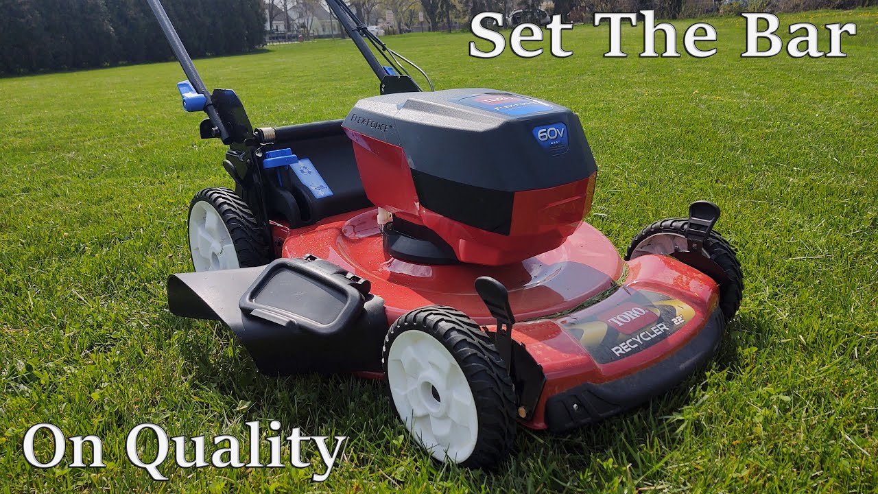 Обзор газонокосилки TORO Flex Force 60 В 22 дюйма с системой самоходной трансмиссии Personal Pace