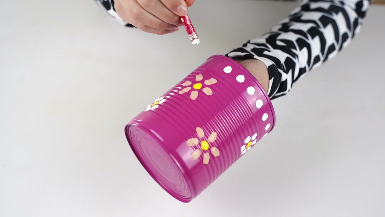 Super Fun Upcycled Tin Can Ball Toss Game Tutorial