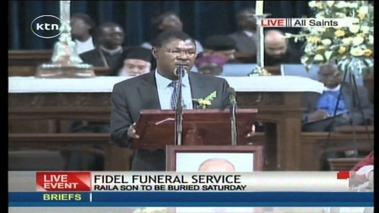 Moses Wetangula eulogises Fidel Odinga in requiem mass