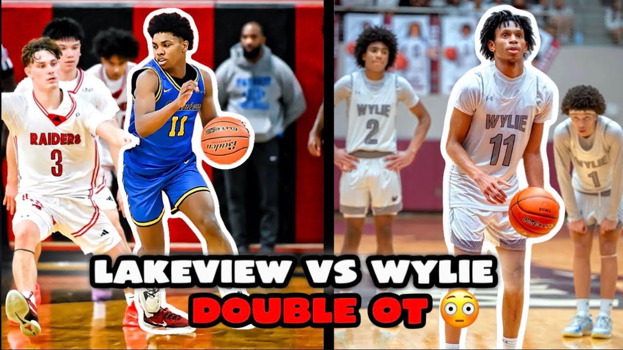 DOUBLE OT🔥CRAZY ENDING😳| Wylie vs Lakeview| High school Basketball