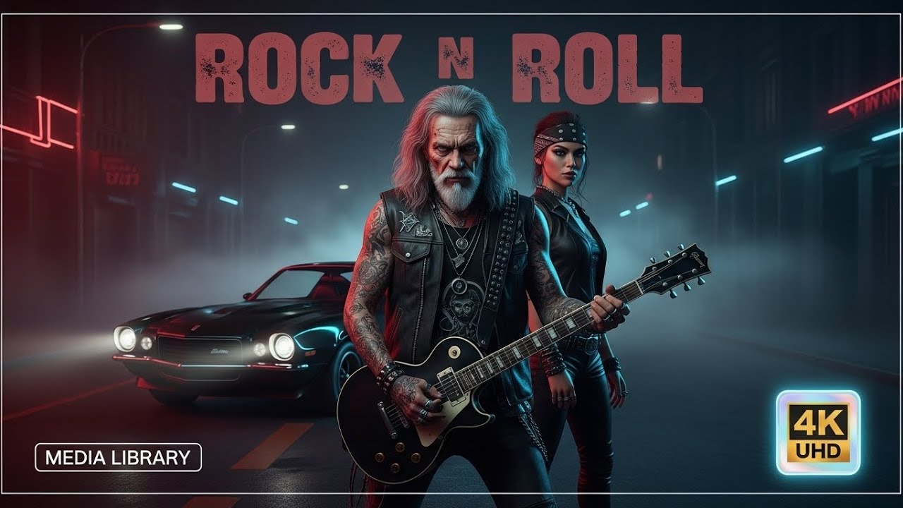 Rock N Roll Reimagined Dark Luxury Visuals By Media Library #NoirVisuals #RockArt #MusicCinematic