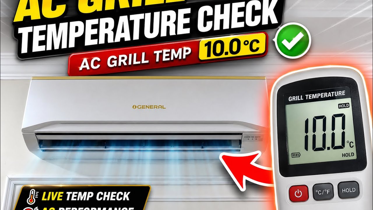 How to check AC Grill Temperature  Ac ka grill temperature kitna hota hai