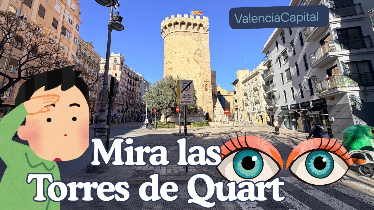 Recorrido por la puerta más antigua de Valencia Las TORRES DE QUART mira esta zona