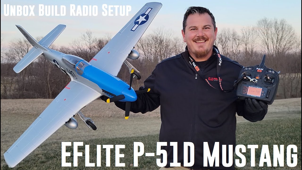 Eflite - P-51D Mustang - Cripes A'Mighty - 1.2m - Unbox, Build, & Radio Setup