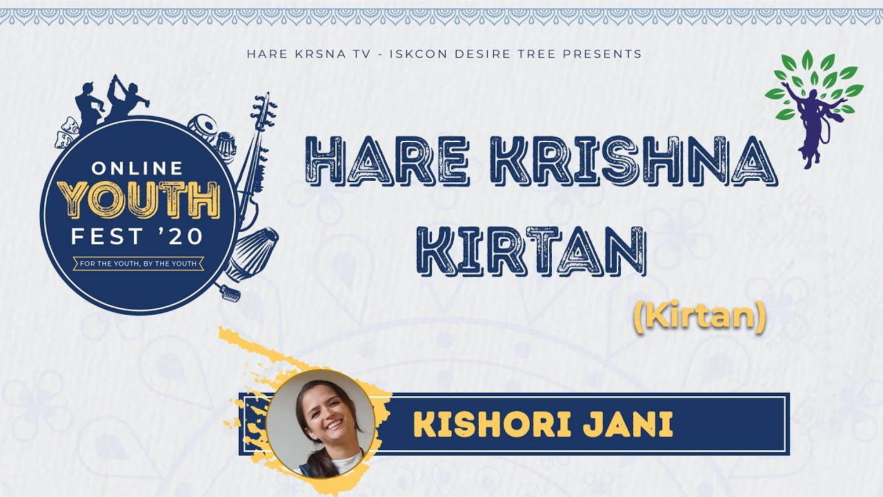 Talk On Eternal Happiness & Hare Krishna Kirtan | Kishori Jani | Online Youth Festival