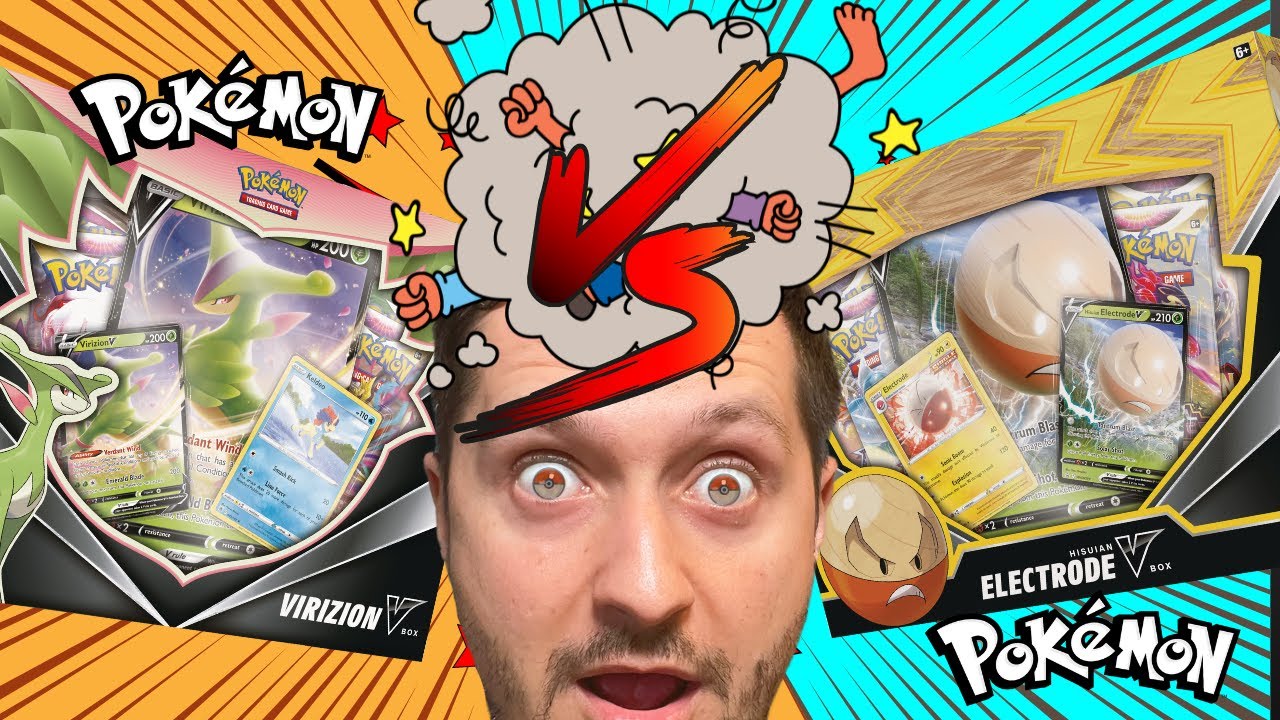 POJEDYNEK - POKEMON TCG: V BOX VIRIZION VS V BOX HISUIAN ELECTRODE - KARTY POKEMON