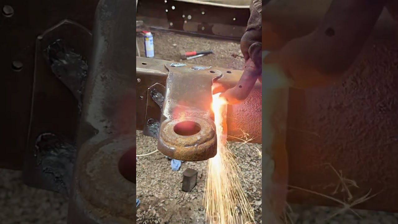 Removing cab mounts. #diy #shortsvideo #repair #ford #rust #truck #youtube #F150 #dentside #torch