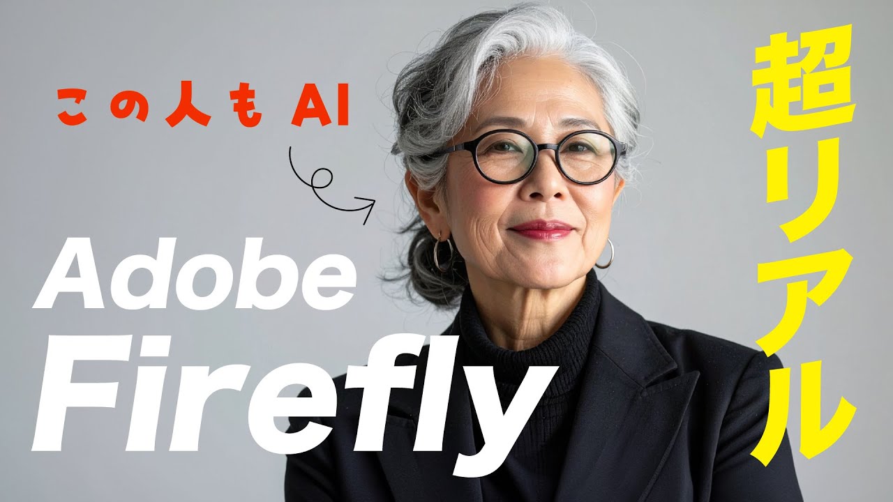 新しいAdobe fireflyで超絶リアルな人間を生成できるようになりました