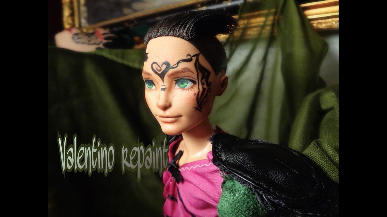 Doll repaint: Valentino ever after high custom