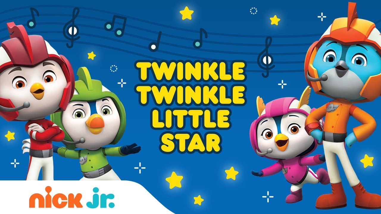 Twinkle, Twinkle Little Star Nursery Rhyme Remix 🌟 Top Wing Lyric Video | Sing-Along | Nick Jr.