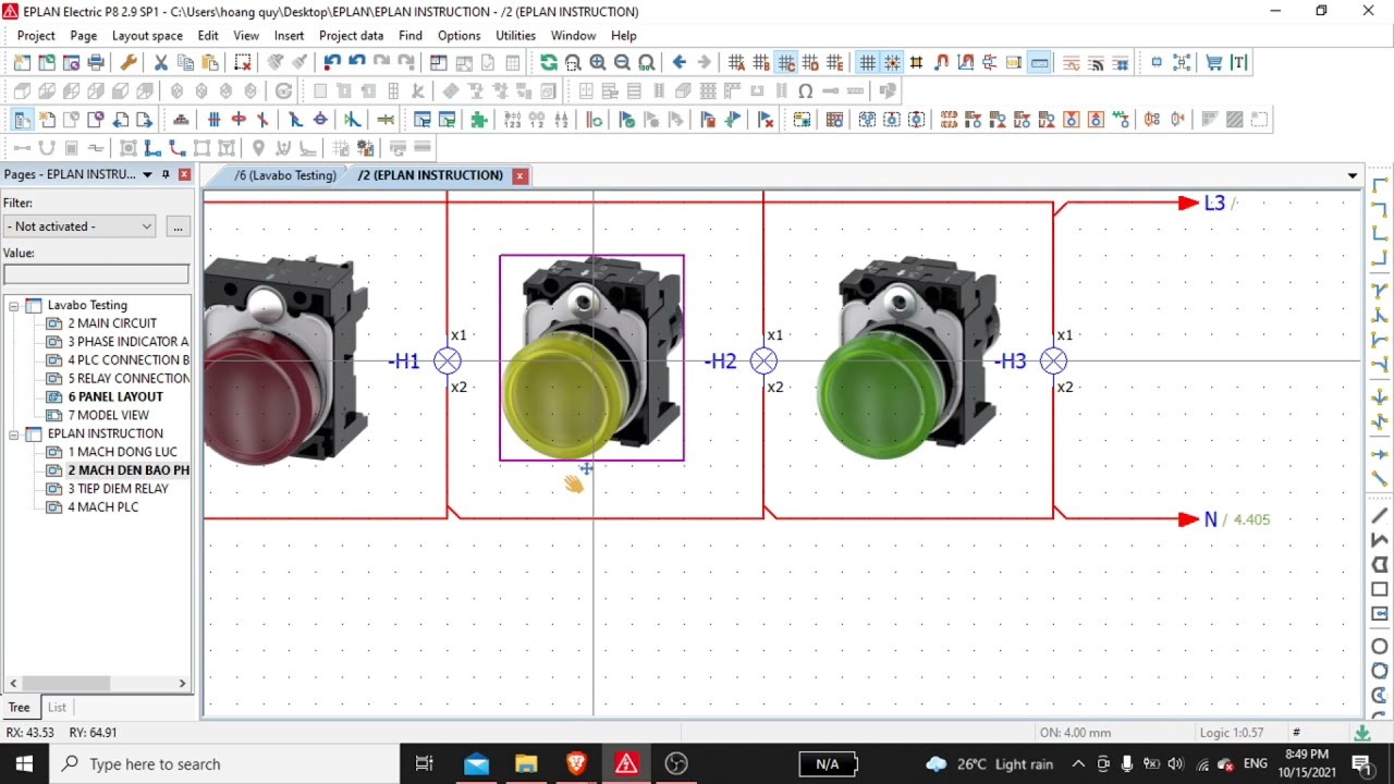 Eplan Tutorial Part 5: Gán part cho symbol chuẩn bị cho vẽ layout tủ điện