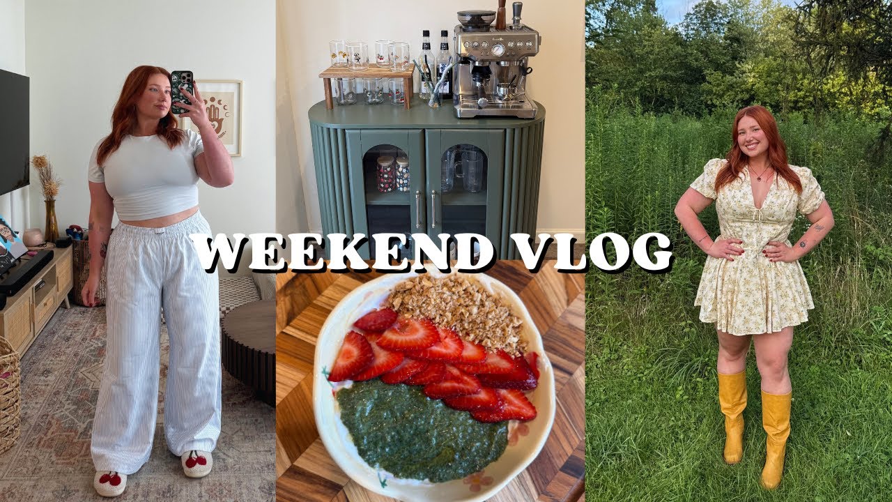 weekend vlog: home decor refresh, easy recipes, BEST at home latte + content creation BTS