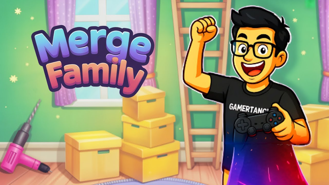 Merge Family Game 🧩 Special Item Merge and Home Design Upgrade | Gamertancy