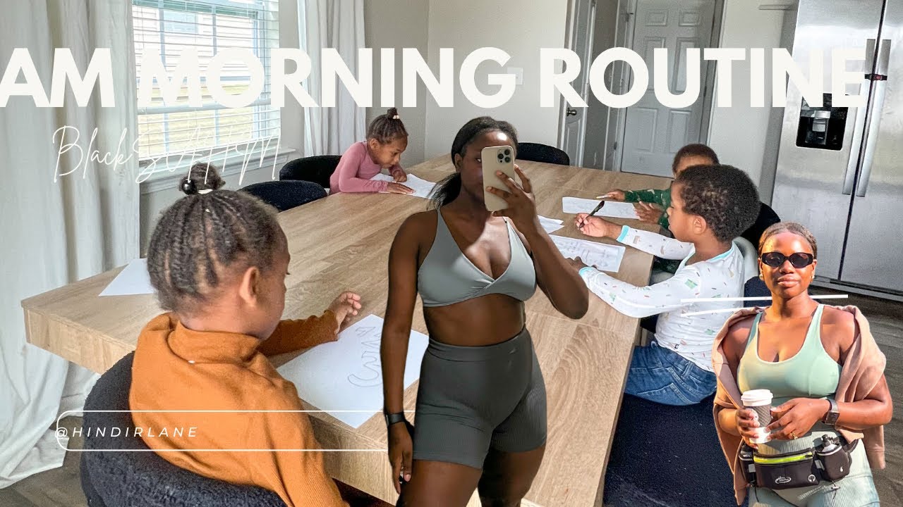 Productive 5am Morning Routine as a Black SAHM