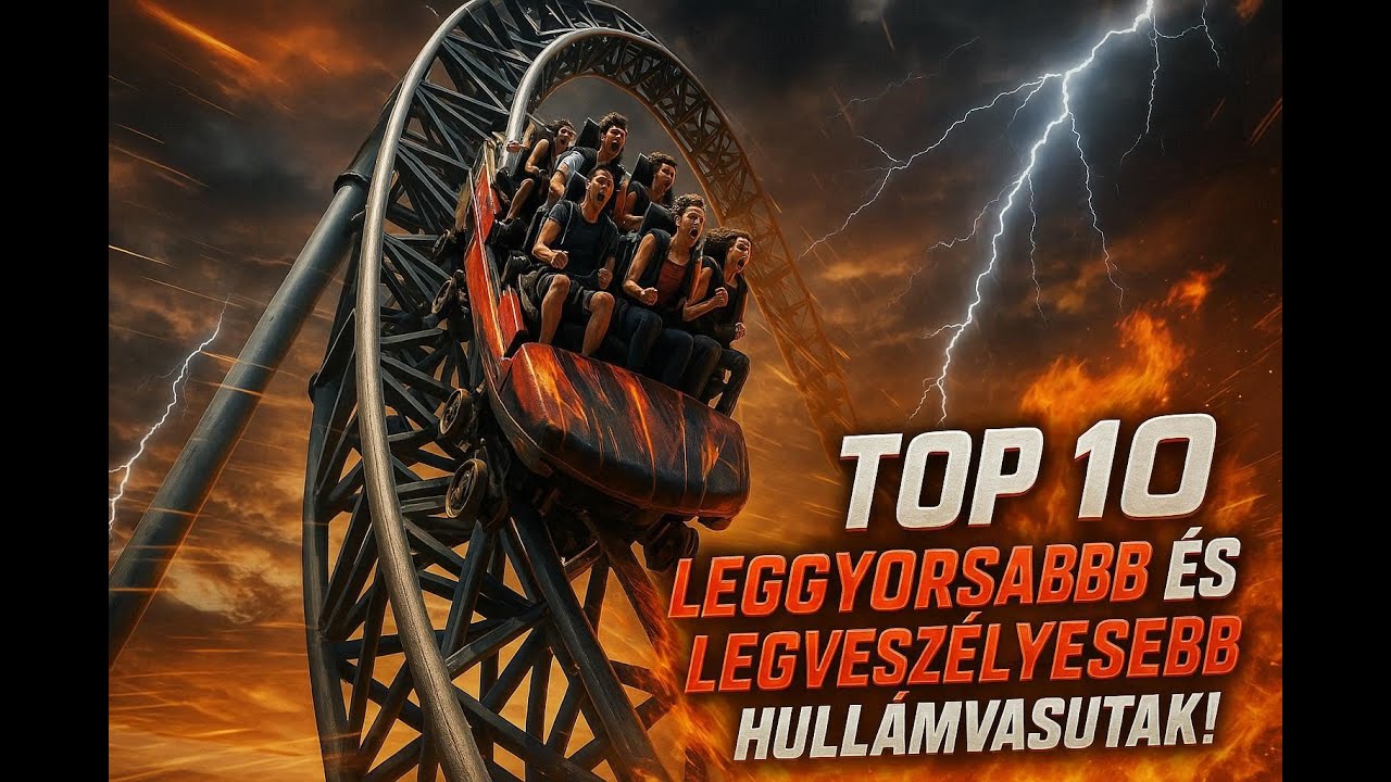 TOP 10 Leggyorsabb és Legveszélyesebb Hullámvasút a Világon 🌍 | A Legextrémebb Vidámparki Élmények!