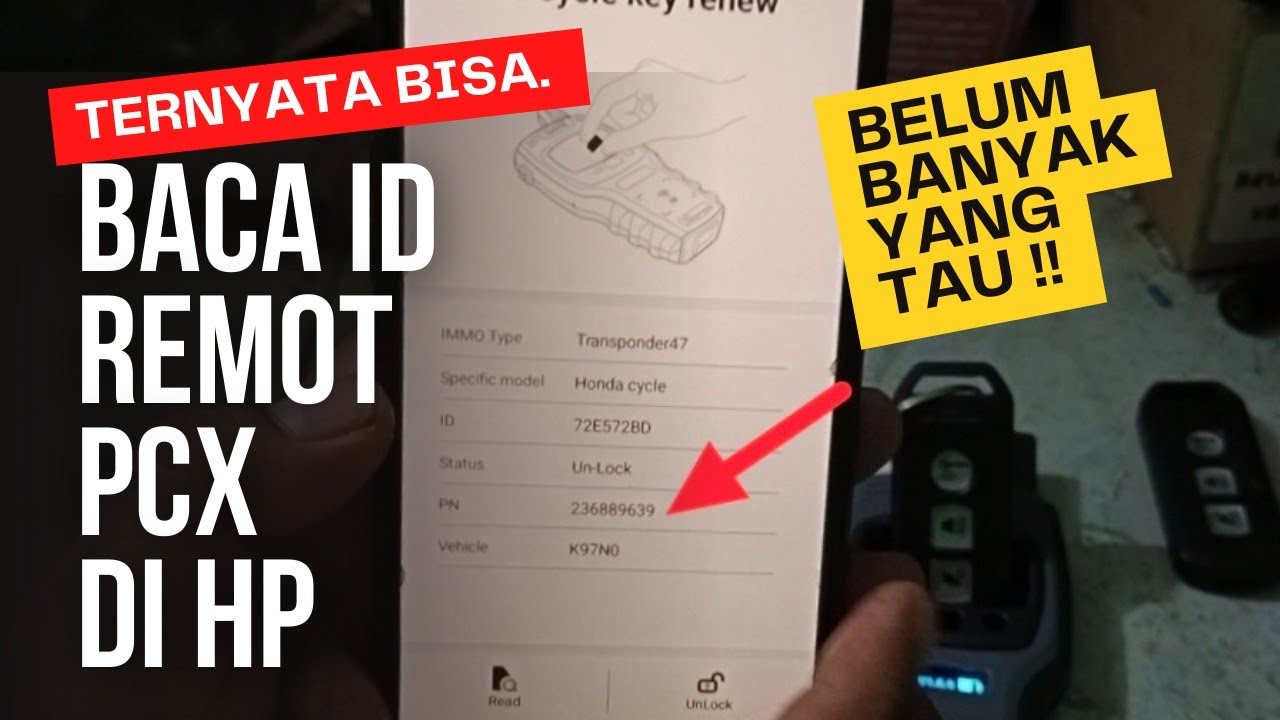 CARA MEMBACA BARCODE REMOT PCX HILANG #barcoderemot #remotpcx #vvdi