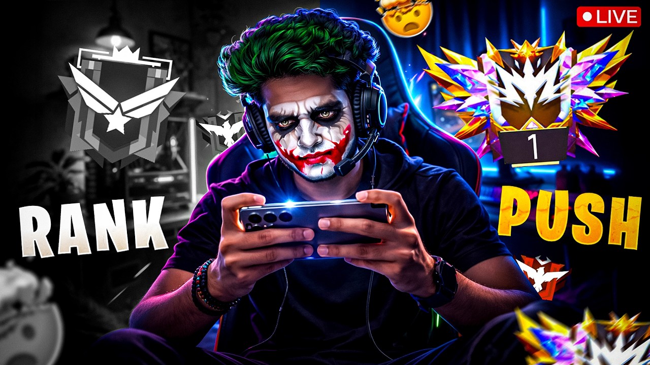 🔴 [Live] Rank Push 💀 Most Gold Medals Wins 10,000 Diamonds 💎#shortsfeed #freefire #verticallive