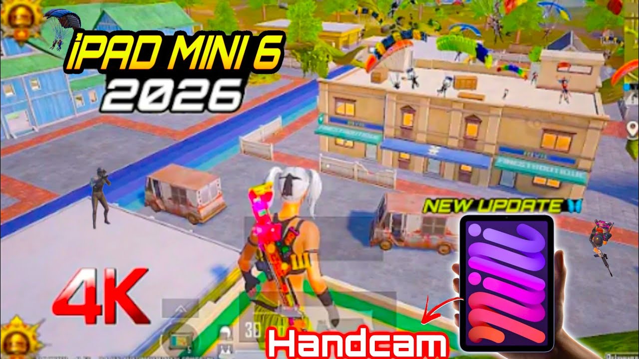 iPAD MINI 6 PUBG|BGMI TEST 2026🔥Smooth + Extreme 5 Finger Handcam😍 Livik Gameplay!