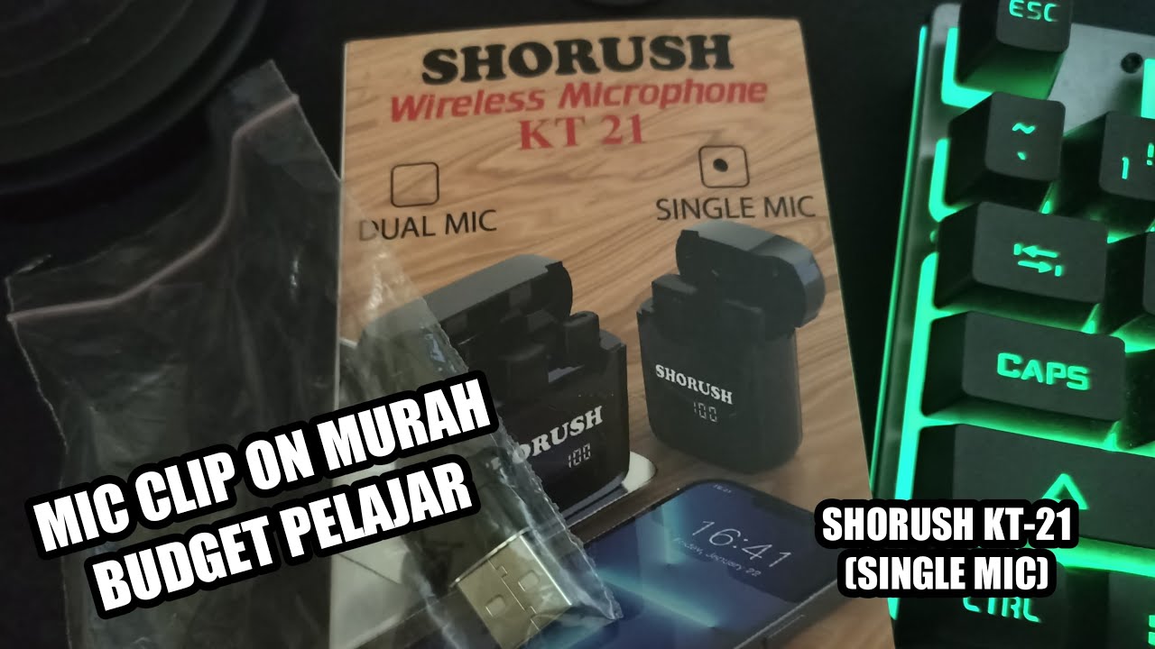 Review Mic Clip On Wireless Murah & Budget Pelajar | SHORUSH KT21