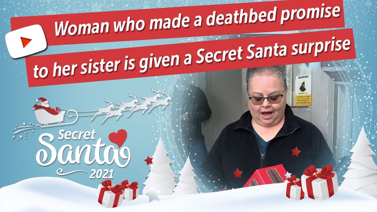 Woman who made a deathbed promise to her sister is given a Secret Santa surprise
