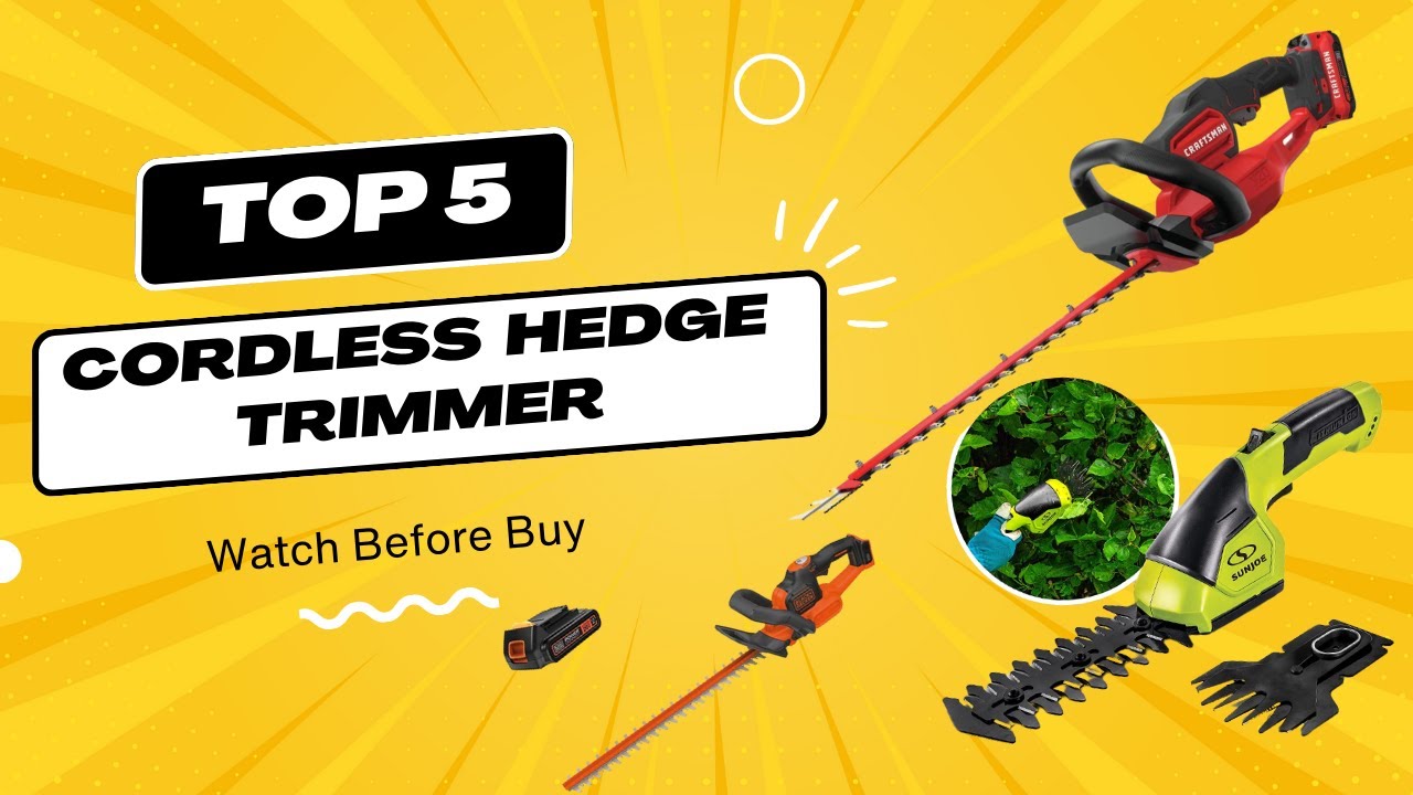 Best Cordless Hedge Trimmers 2023 👉 Top 5 Hedge Trimmers in 2023