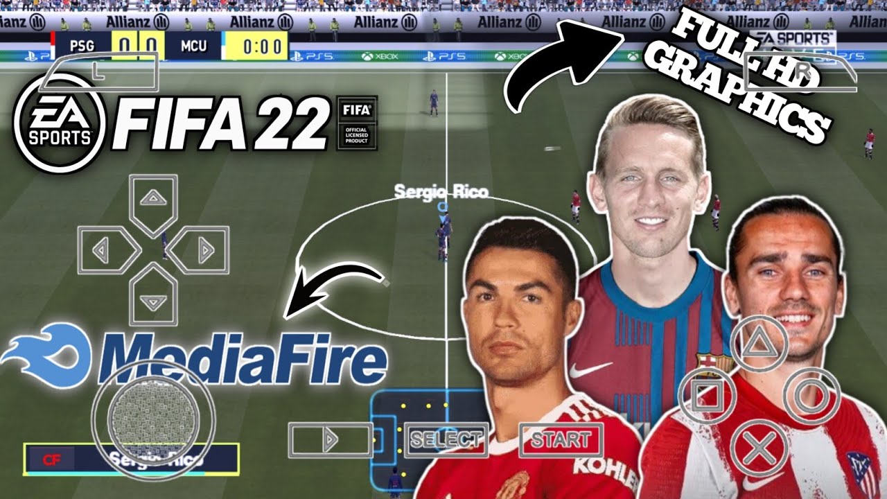 FIFA 22 PPSSPP™ English Version-Update Kits and latest transfer 21/22 Best Graphics FIFA 22