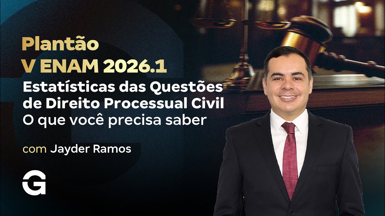 V ENAM 2026.1 | Plantão Estatísticas das Questões – Direito Processual Civil
