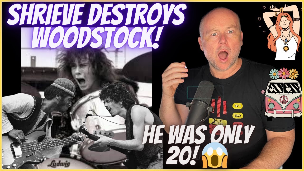 Drum Teacher Reacts: Michael Shrieve's Epic 'Soul Sacrifice' | Santana Live at Woodstock 1969 🥁🔥
