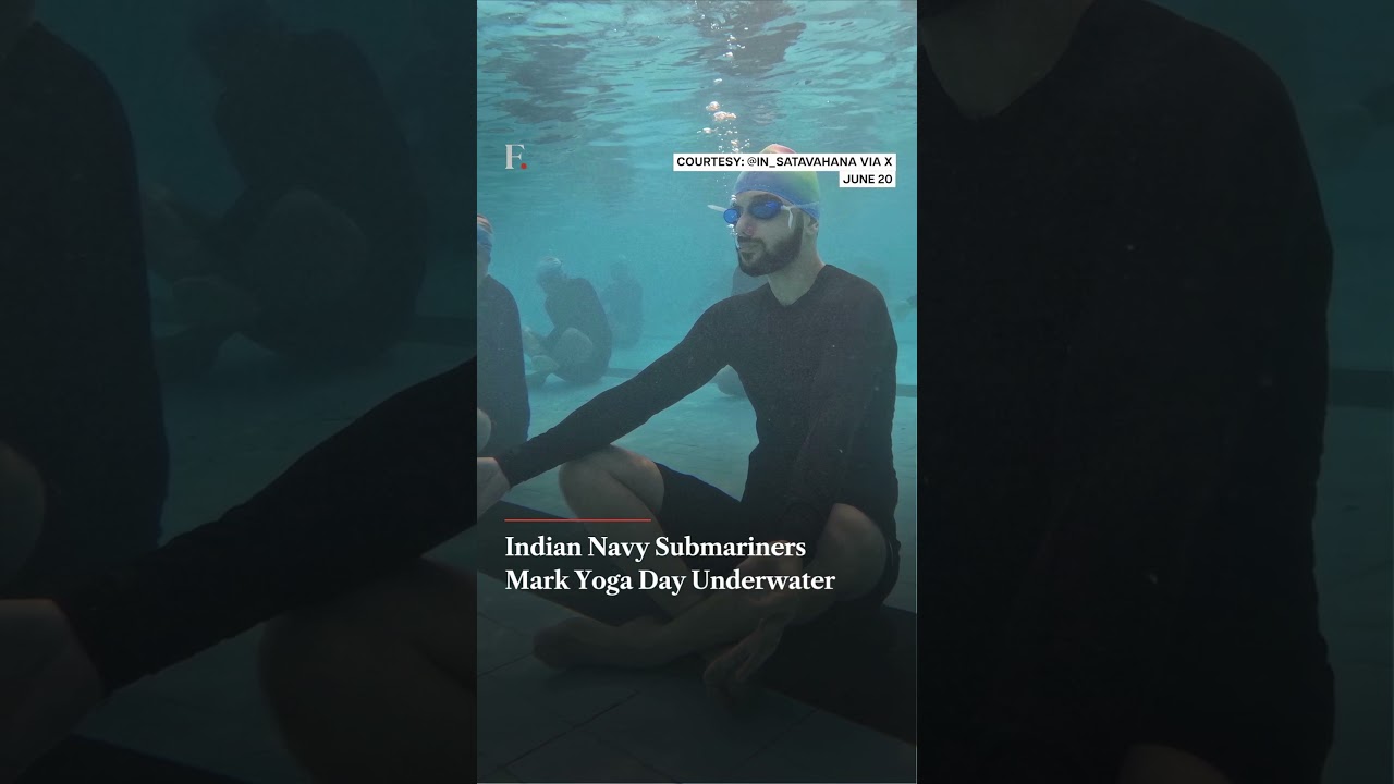 Indian Navy Submariners Mark Yoga Day Underwater | Firstpost News