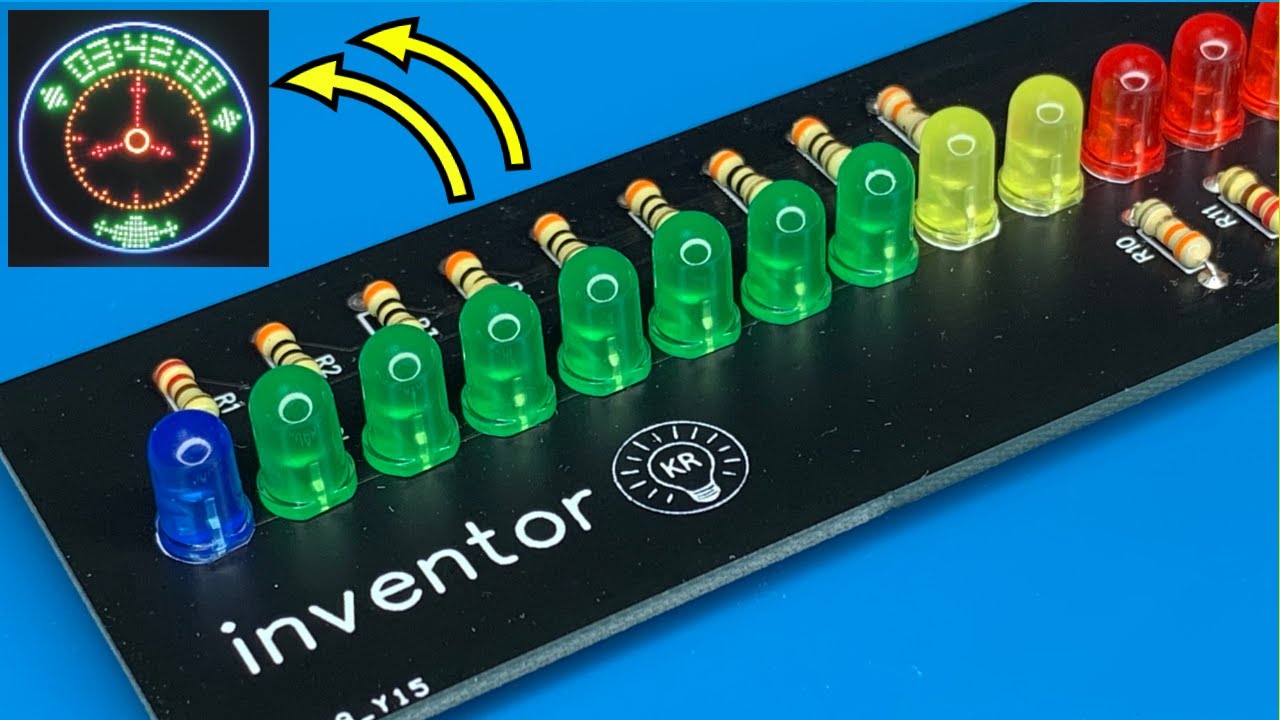 как сделать светодиодные маятниковые часы с пропеллером, используя Arduino NANO, JLCPCB