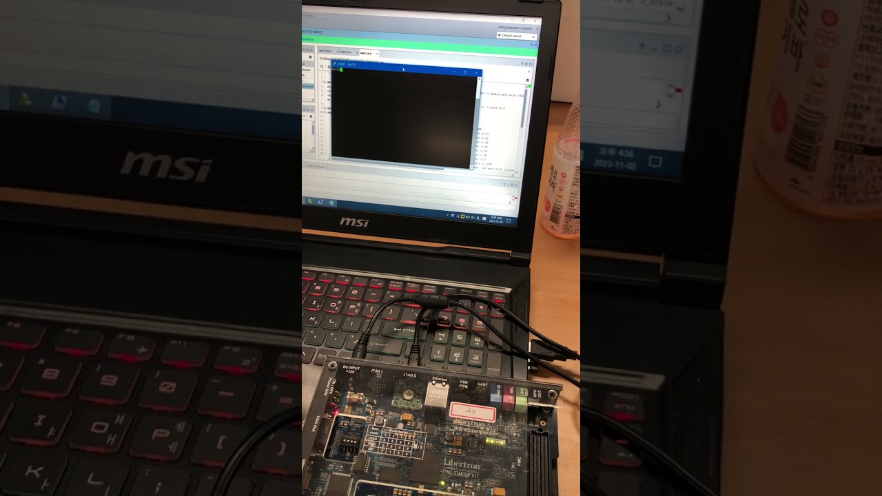 Verilog UART RX Demo (ZEDBOARD)
