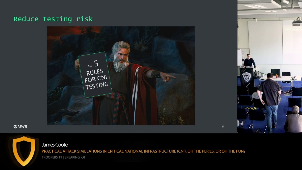 TR19: Practical attack simulations in Critical National Infrastructure (CNI)