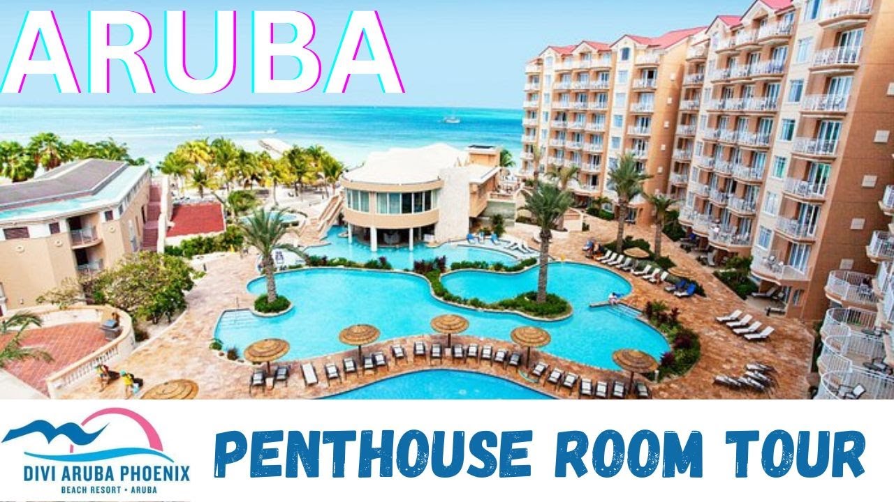 DIVI ARUBA PHOENIX BEACH RESORT (2024) Penthouse Suite Vacation Room Tour and Managers Party