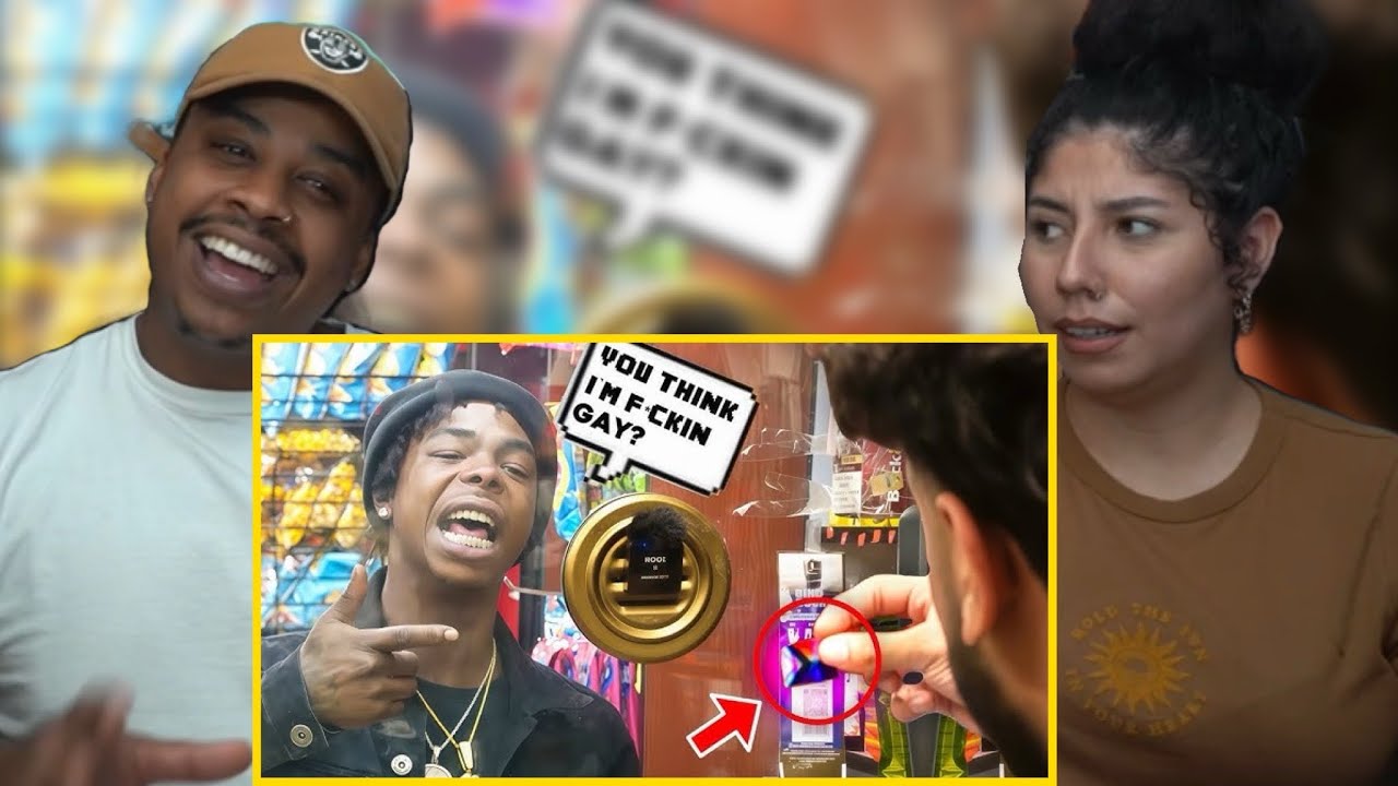 GIVING OUT LGBT STICKERS IN THE HOOD REACTION