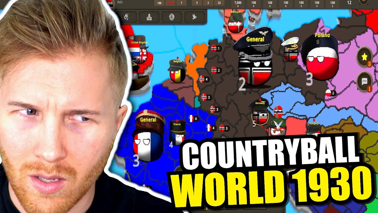 World War 2 but it's a Countryball World Strategy Game