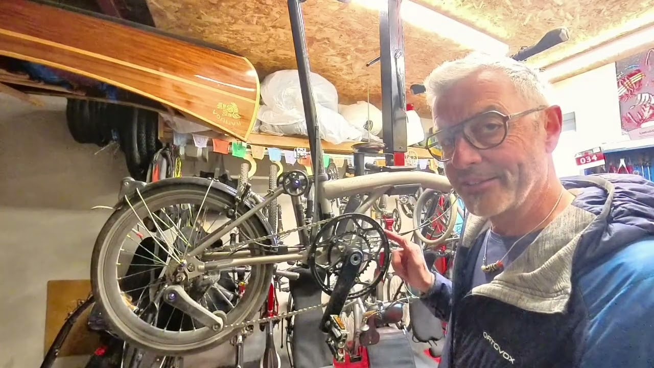 Umwerfer für Brompton Doppelkettenblatt, Front derailleur for Brompton