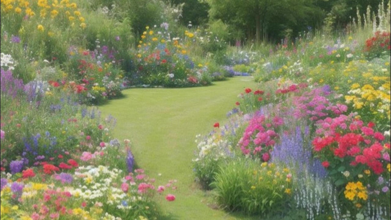 Scenic Wistful English Garden Ambience 🌸 4 Hours Relaxing Music for Study, Sleep & Calm