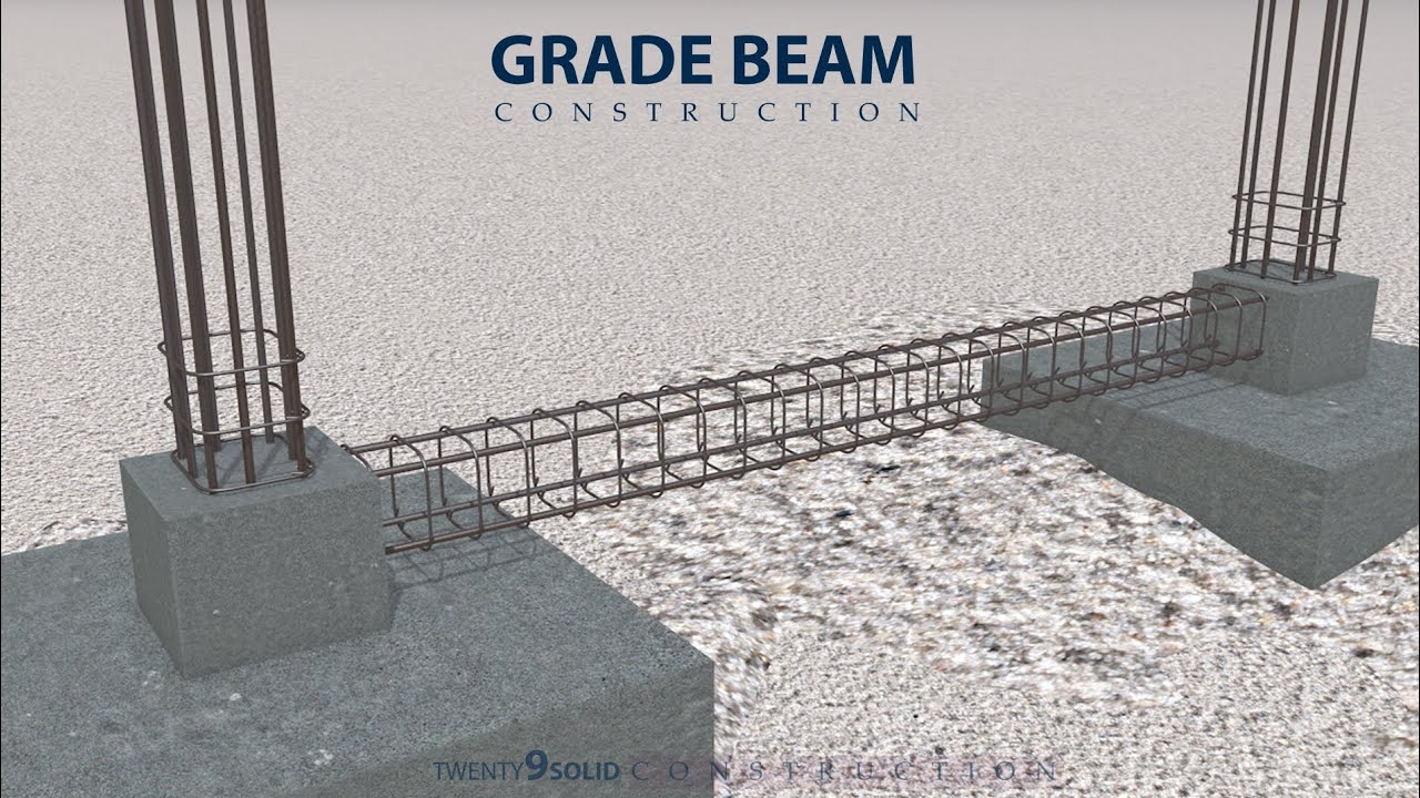 Grade Beam Construction Process | Footing | Column | Grade Beam | Stirup | Concrete Spacer  | Rebar
