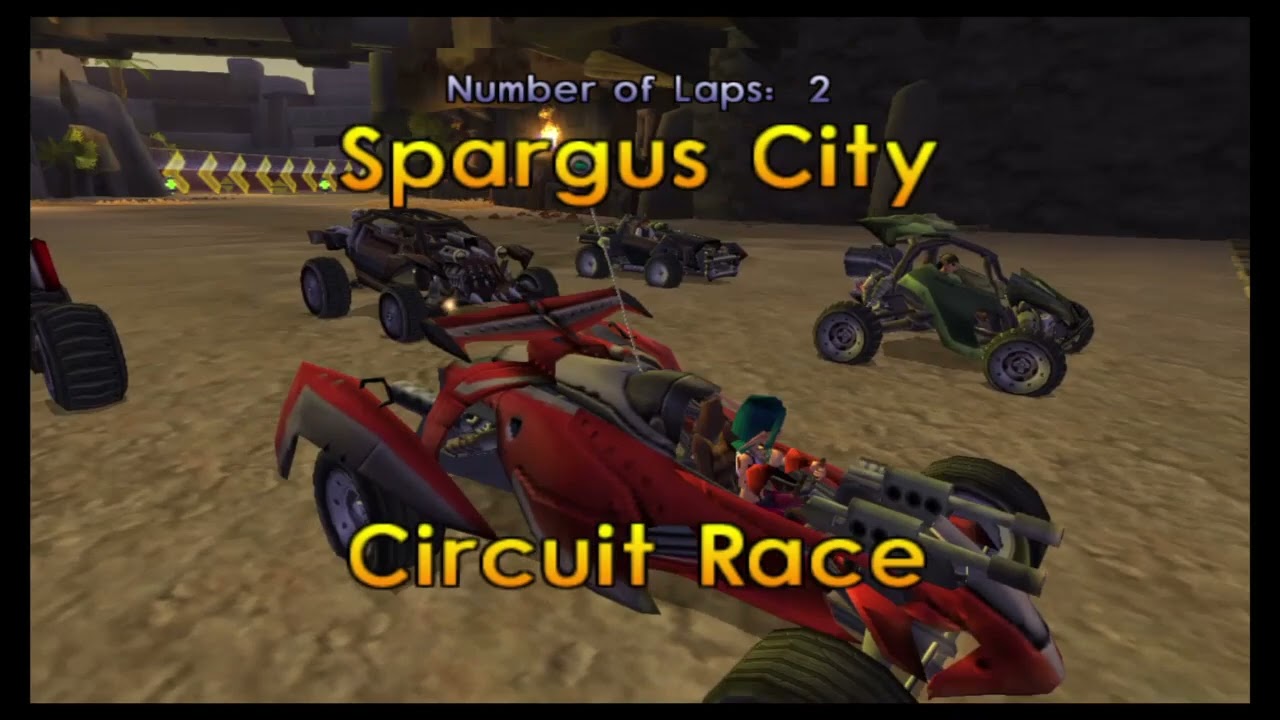 Spargus City w/ Keira (Exhibition, Circuit Race) - Jak X: Combat Racing PS4