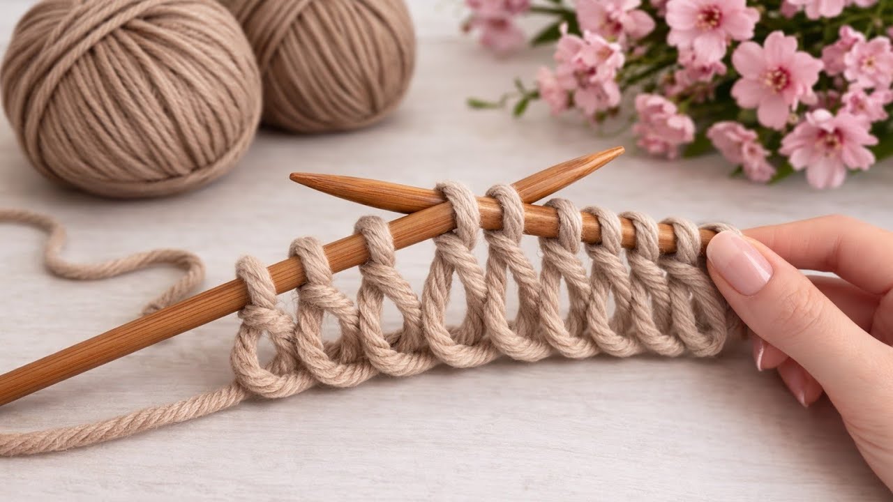 Üç Günde Yelek Örün Kolay İki Şiş Örgü Yelek Model Desen🌸 #crochet #knitting #diy 