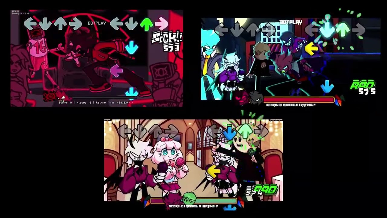 FNF - Crimsong - Version Comparison | Random Post #2