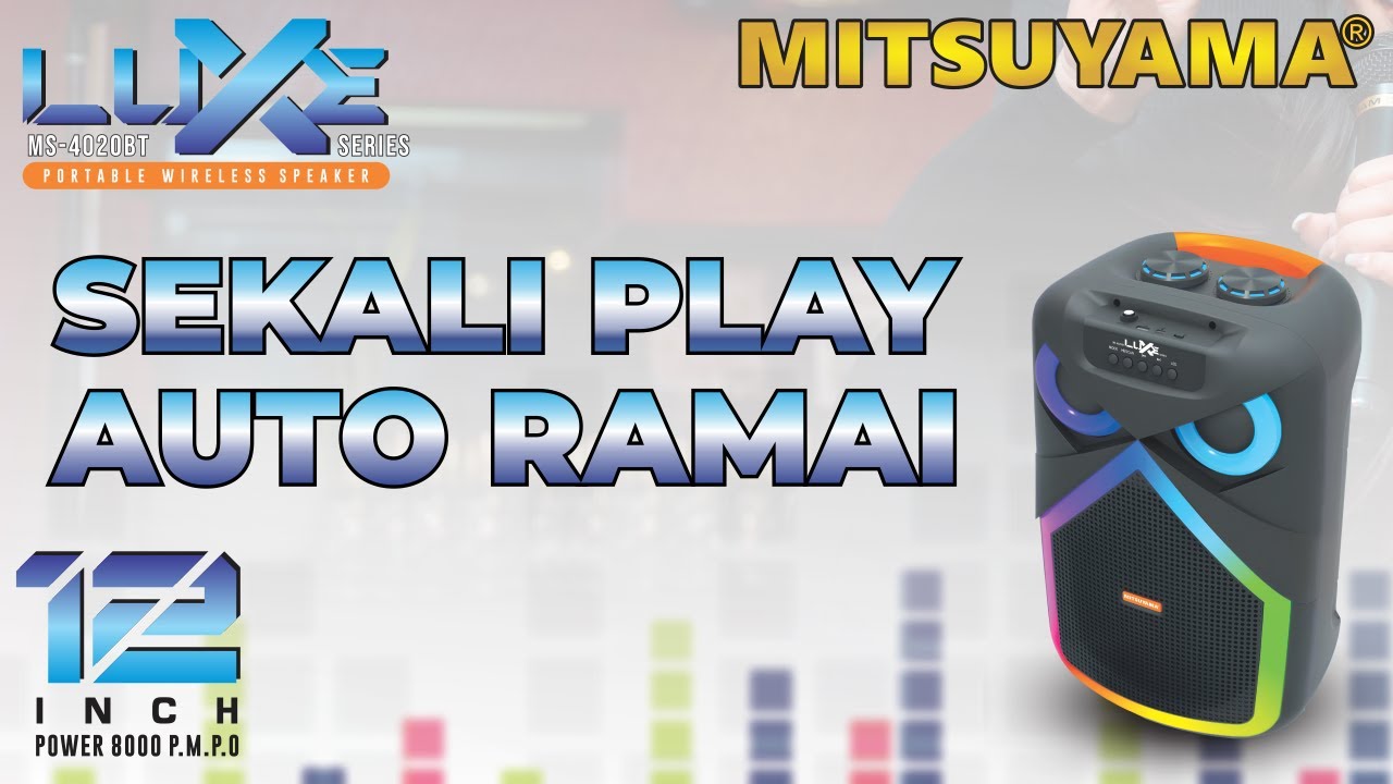 SPEAKER INI BIKIN RUMAH AUTO RAMAI | MS-4020BT LUXE