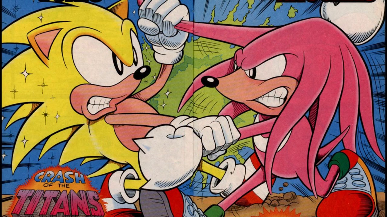 Super Sonic vs Hyper Knuckles Comic