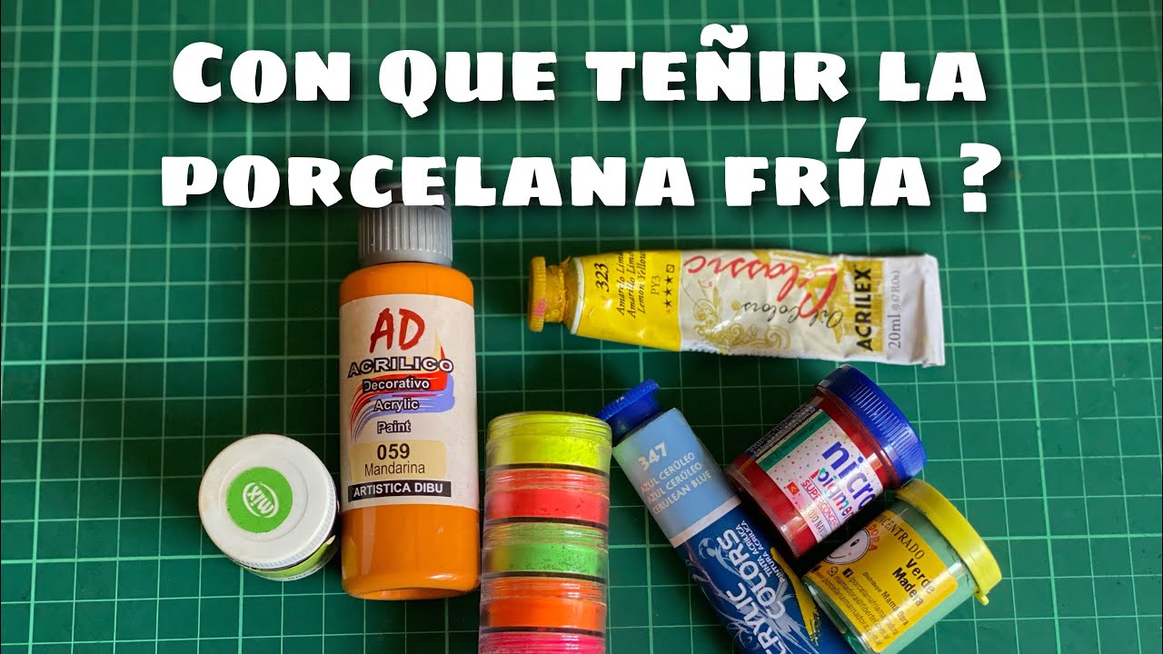 COMO TEÑIR - PINTAR LA PORCELANA FRIA. DISTINTAS OPCIONES Y TIPS - PORCELANA FRIA PARA PRINCIPIANTES