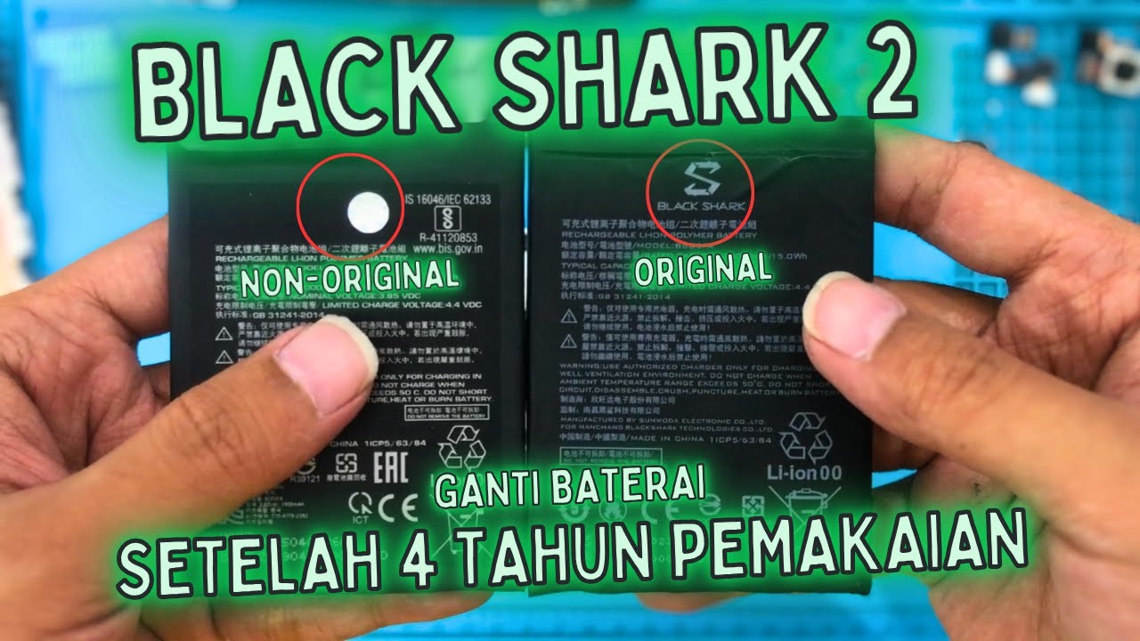 Cara ganti Baterai Xiaomi Black Shark 2 | Baterai sudah terasa Cepat Habis karena termakan Usia