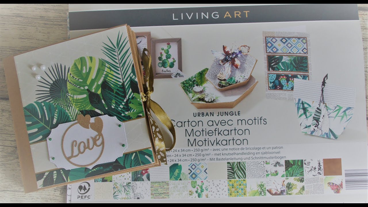 { MINI ALBUM } AVEC LE BLOC URBAN JUNGLE DE CHEZ ALDI ❤️