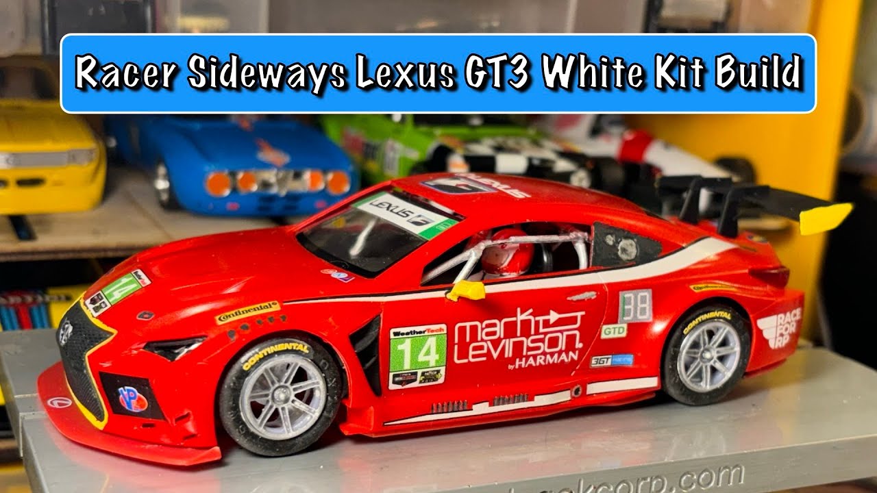 Racer Sideways Lexus GT3 White Kit Build - 1/32 Scale Slot Car